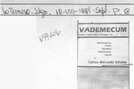 Vademecum para los jóvenes científicos.