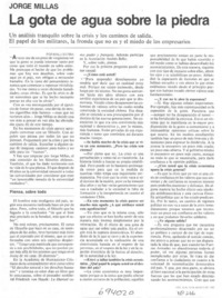 La gota de agua sobre la piedra: [entrevista]