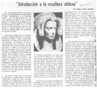 Introducción a la escultura chilena