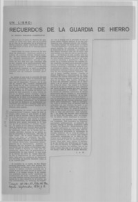 Recuerdos de la guardia de hierro