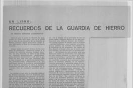 Recuerdos de la guardia de hierro