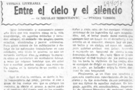 Entre el cielo y el silencio.