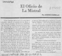 El oficio de la Mistral
