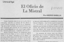 El oficio de la Mistral