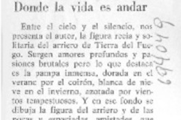 Donde la vida es andar