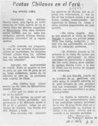 Poetas chilenos en el Perú