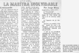 La maestra inolvidable