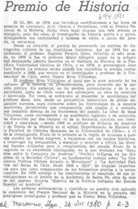 Premio de historia.