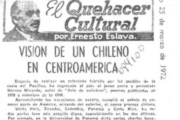 Visión de un chileno en centroamérica