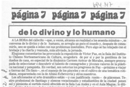 De lo divino y lo humano