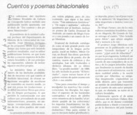 Cuentos y poemas binacionales