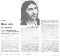 Nadie sabe su nombre