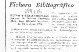 Ruinas y transparencias