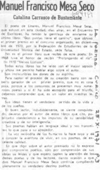 Manuel Francisco Mesa Seco