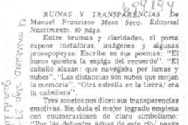 Ruinas y transparencias.