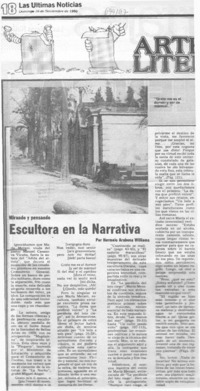 Escultora en la narrativa