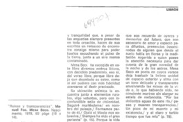 Ruinas y transparencias"