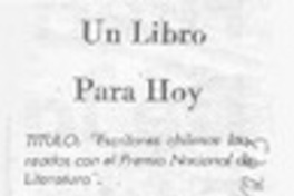 Escritores chilenos laureados con el Premio Nacional de Literatura