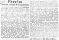 M. Miranda Sallorenzo: el carruaje del diablo