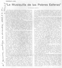 La musiquilla de las pobres esferas