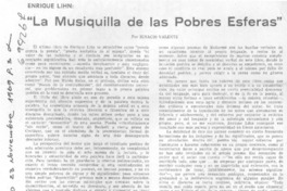 La musiquilla de las pobres esferas
