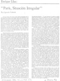 París, situación irregular"