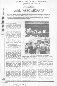 Enrique Lihn en el Paseo Ahumada