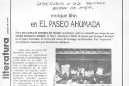 Enrique Lihn en el Paseo Ahumada