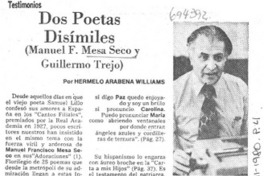 Dos poetas disímiles