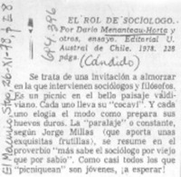 El rol de sociólogo