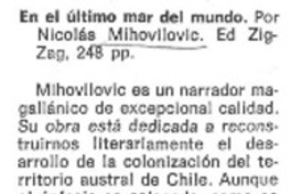 En el último mar del mundo