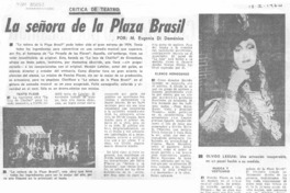 La señora de la plaza Brasil