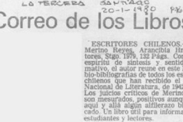 Escritores chilenos.