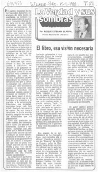 El libro, esa visión necesaria