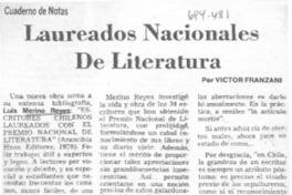 Laureados nacionales de literatura