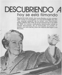 Descubriendo a Gabriela, hoy se está filmando un documental.