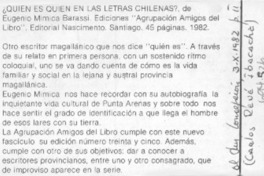 ¿Quién es quién en las letras chilenas?