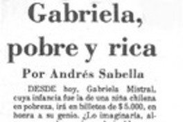 Gabriela, pobre y rica