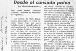 Desde el cansado polvo