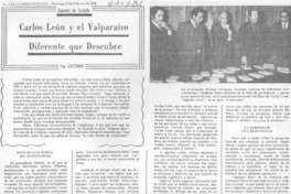 Carlos León y el Valparaíso diferente que descubre