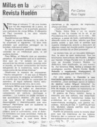 Millas en la Revista Huelén