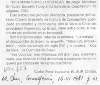 Tres minuaturas históricas