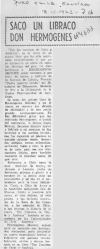 Sacó un libraco don Hermógenes.