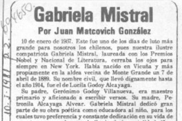 Gabriela Mistral