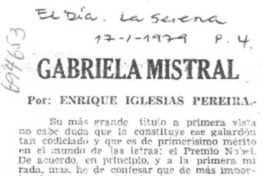 Gabriela Mistral