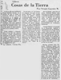 Cosas de la tierra