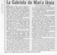 La Gabriela de María Urzúa
