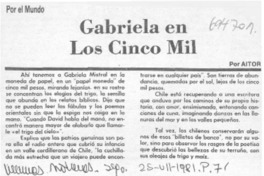Gabriela en los cinco mil