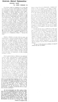 Gabriela Mistral diplomática