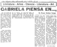 Gabriela piensa en...,